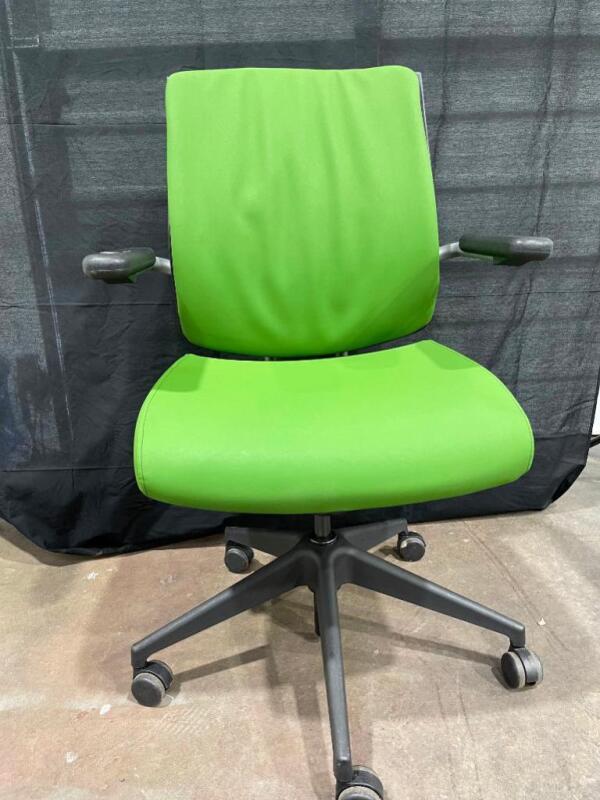 4 Green Office Chairs