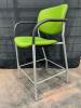 3 Office High Chairs - Green - 3