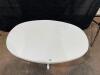 White Oval Table - 2