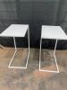 2 White Side Tables