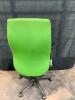 20 Green Office Chairs showing wear - 6