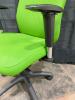 20 Green Office Chairs showing wear - 22