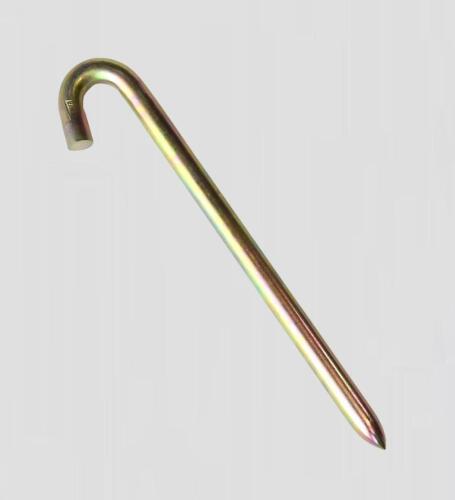 100 BRAND NEW! 1 x 18 Zinc-Gold Hook Stake