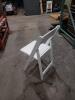 50 White Wood Padded Folding Chairs - 2