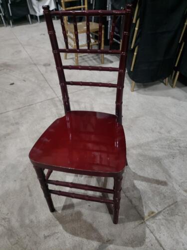 24 Mahogany Chiavari Chairs with Pad