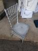 24 Silver Chiavari Chairs with Pad