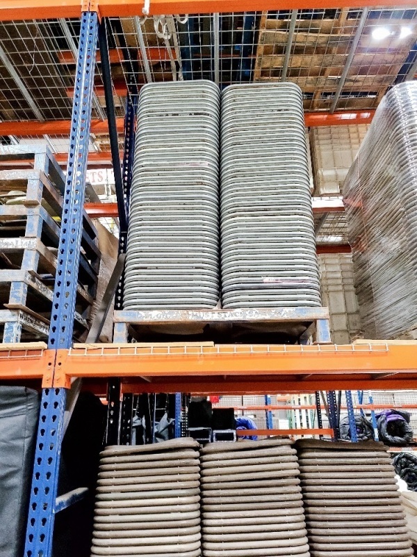 Double Row Metal Chair Pallet