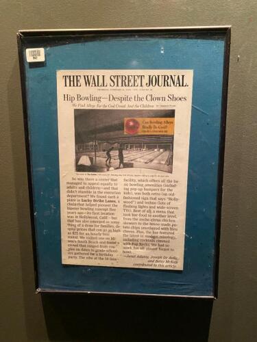 Framed 'Wall Street Journal' Newspaper Clipping