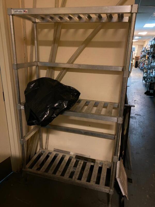 Silver Rack with Shelving