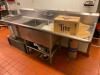 Large Stainless Steel Dishwashing Sink