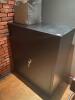 Black Metal Cabinet with 3 inner Shelves - 2