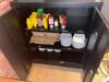 Black Metal Cabinet with 3 inner Shelves - 3