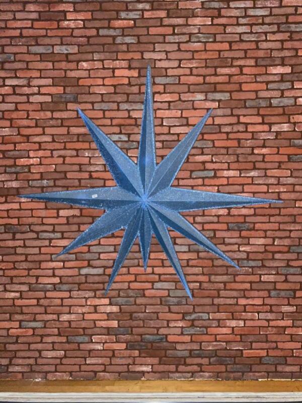 Large Blue Star Decoration