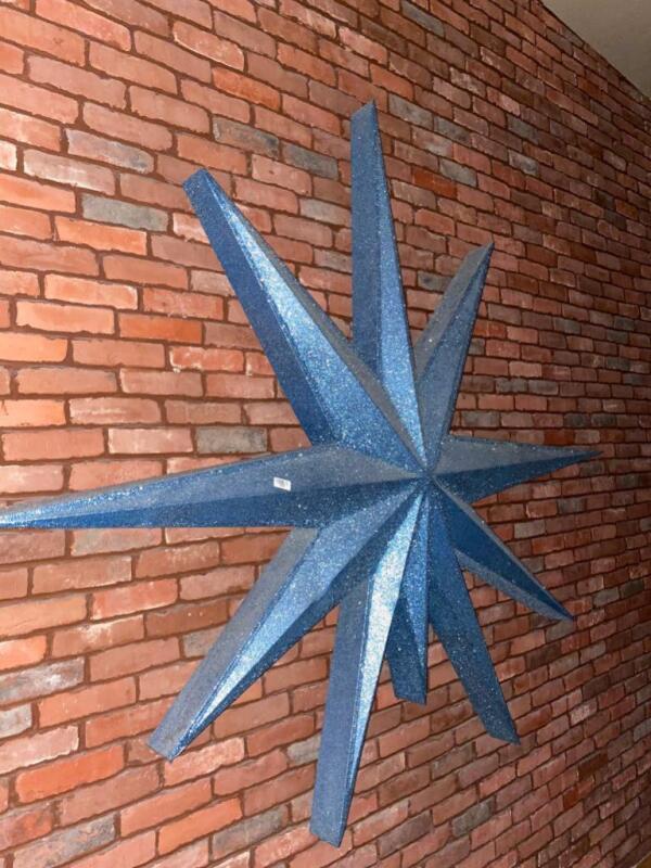 Large Blue Star Decoration