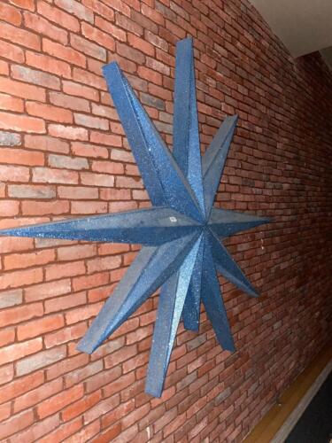 Large Blue Star Decoration