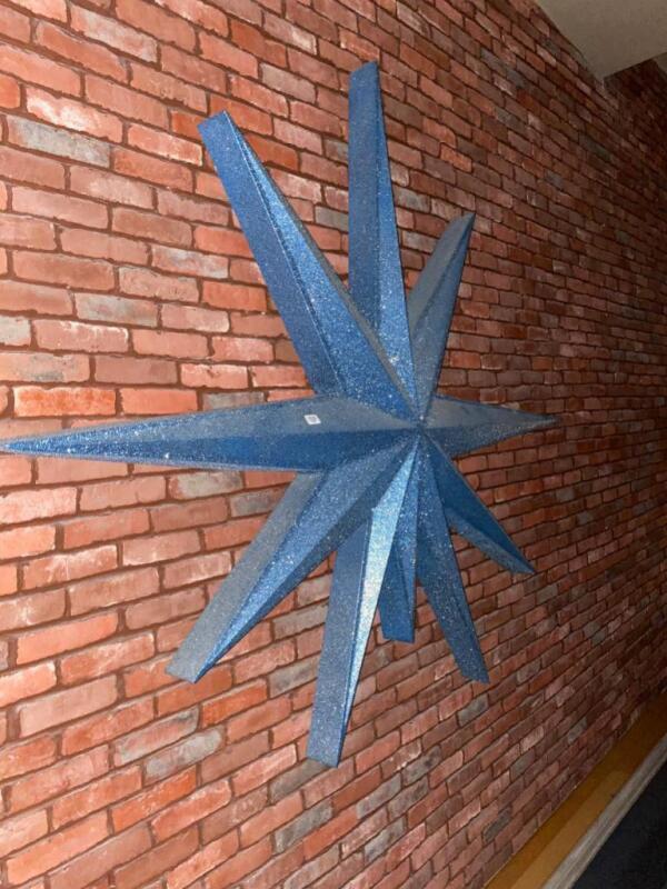 Large Blue Star Decoration