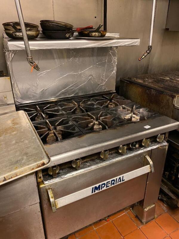 Imperial 6 Burner Gas Range Standard Oven