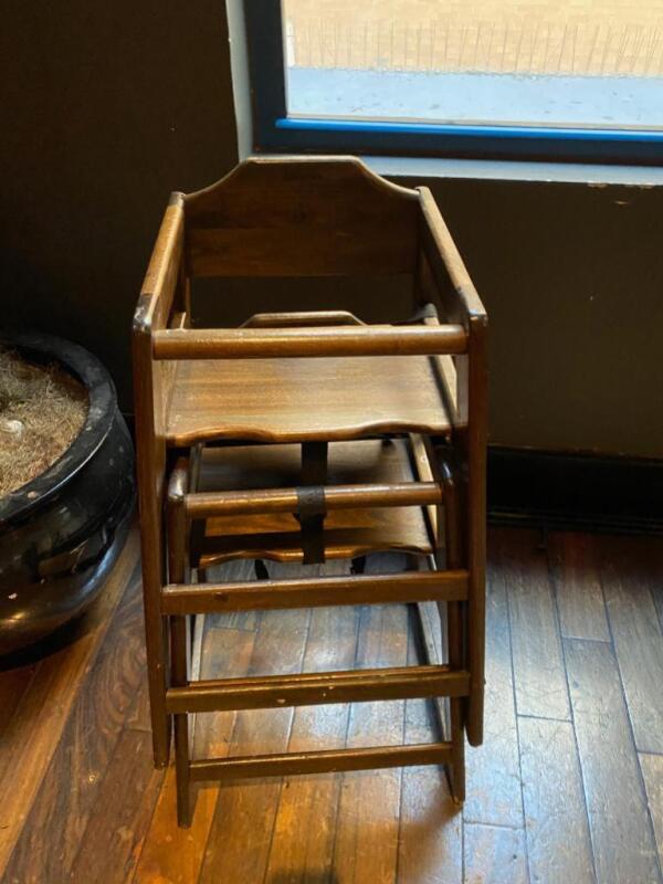 2 Wooden High Chairs