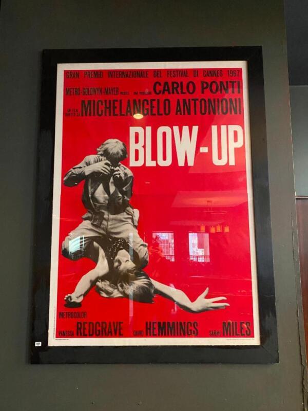 Blow Up Movie Poster and Frame