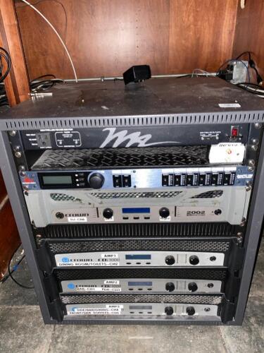 Crown Amplifiers on Rack