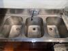 Underbar Sink Unit with 3 Compartments - 2