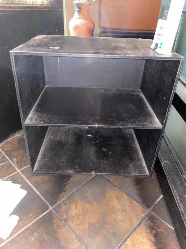 Black Cabinet with 2 shelves