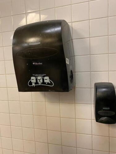 Paper Towel and Sanitizer Dispenser