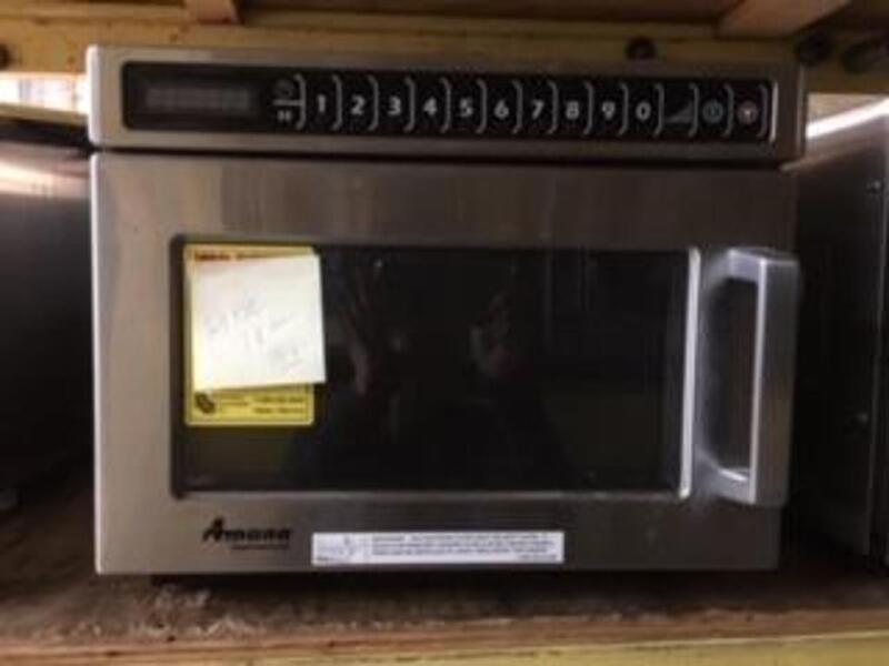 Amana Heavy Duty Stainless Steel Commercial Microwave 