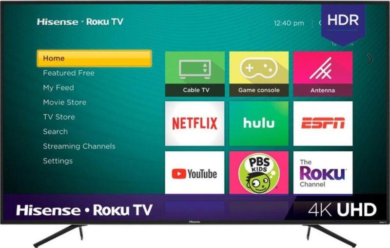 BRAND NEW (In Box)- Hisense - 55" Class R6070E3 Series LED 4K UHD Smart Roku TV Includes Universal tilting wall mount model MPT-L65U(The mount alone r