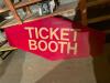 Ticket Booth Sign