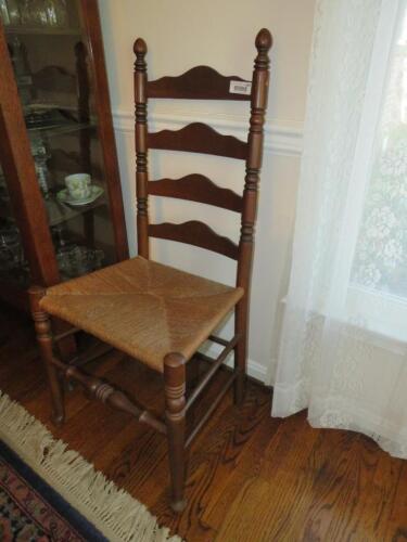 Ladderback dining chairs by Ethan Allen