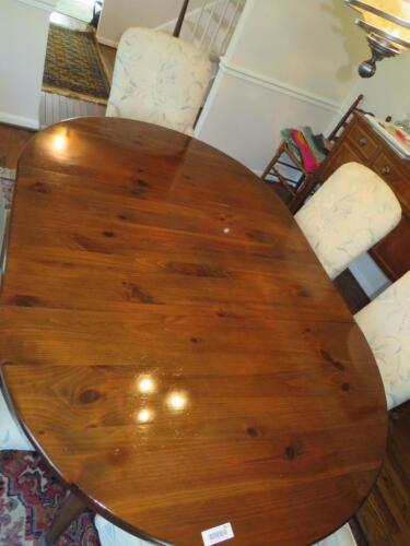 Pine dining table by Ethan Allen