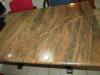 Granite top trestle table - 3