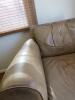 "Leather" arm chair and ottoman - 3