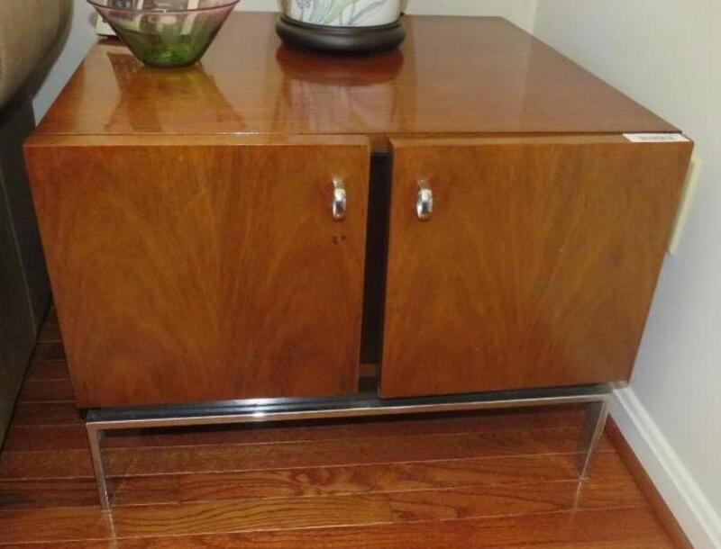 Walnut storage table