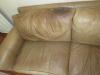 Taupe " leather' sofa by Ferguson Copeland - 2