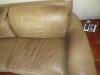 Taupe " leather' sofa by Ferguson Copeland - 3