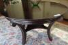 Round BOMBAY mahogany table - 2