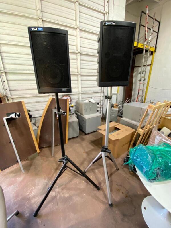 Pair of Liberty Speakers and Adjustable Stands