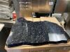 3 Black Marble Serving Slabs