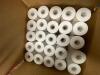 Assorted lot of stirrer straws, wax paper, receipt paper, salt - 9