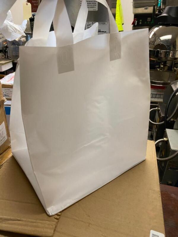 Soft Loop White Shopper Bags