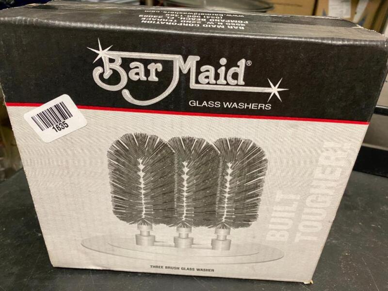 Bar Maid Three Brush Glass Washer