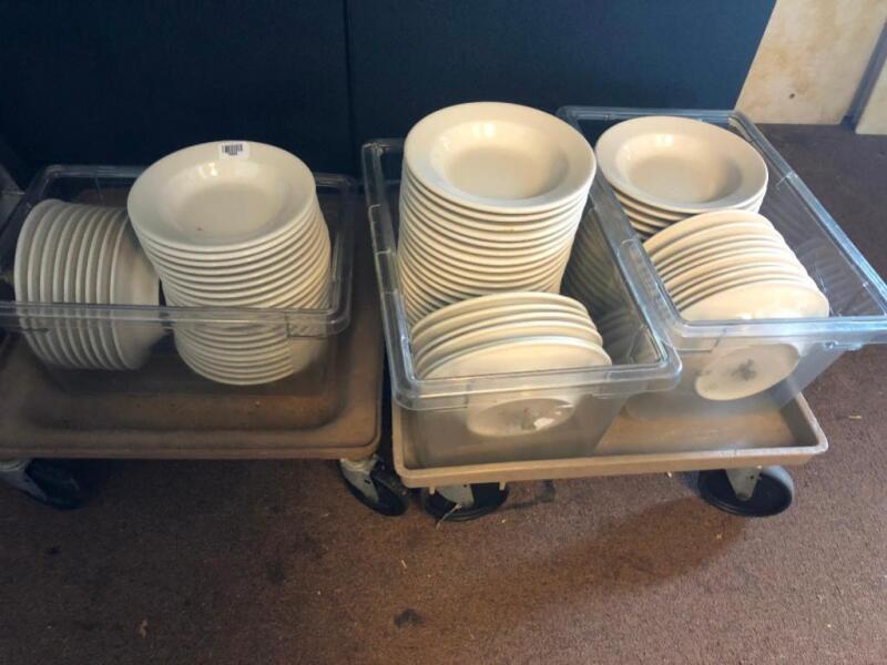 (78) 9" Ceramic Soup Bowls