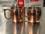 3 Copper/Tin Mule Mugs