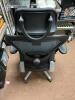 Single Black Chair on Wheels with Back Support - 5