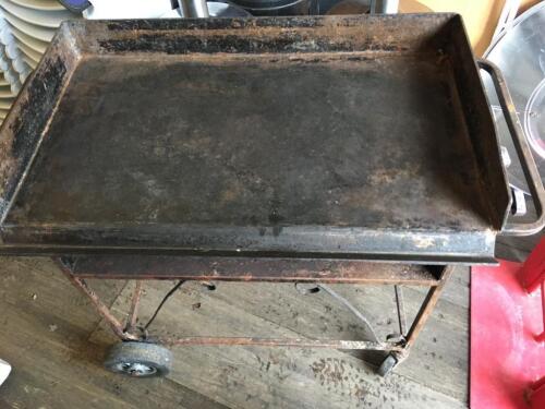 3' flat top propane griddle