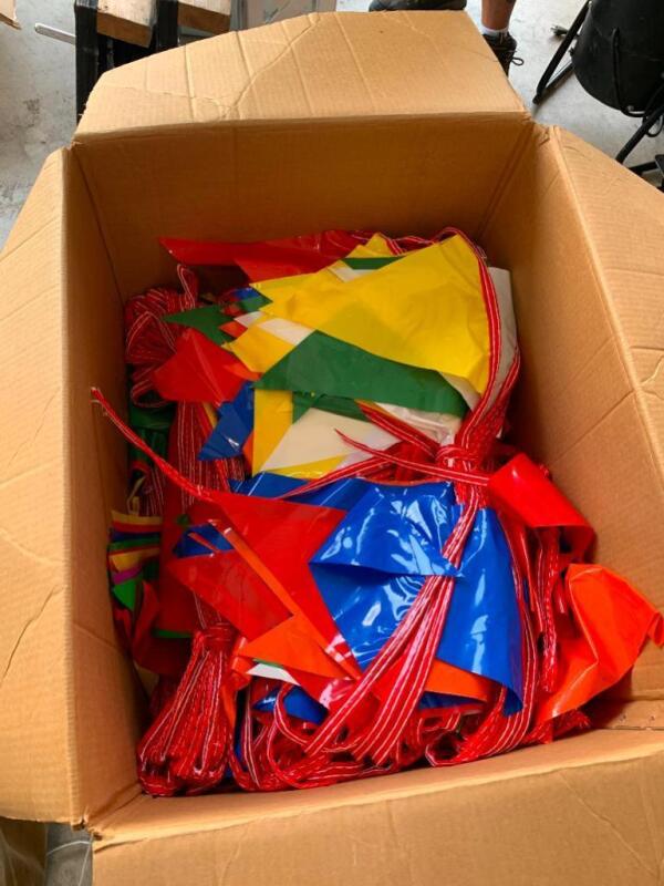 Box of pennant flags