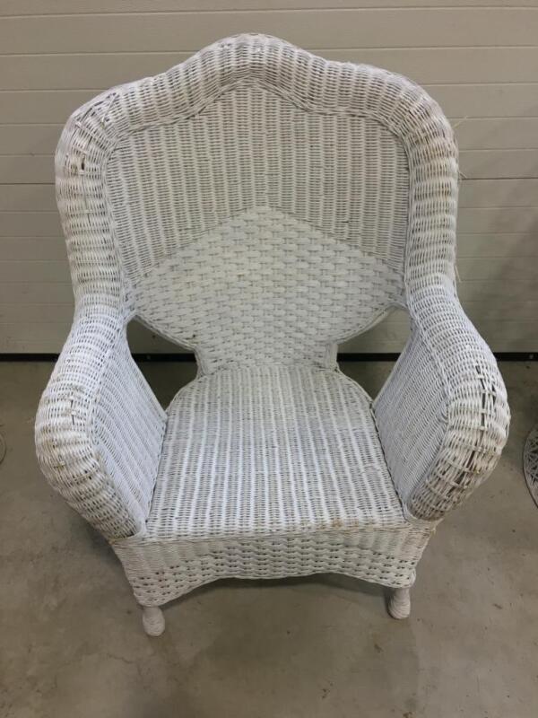 White Wicker Chair