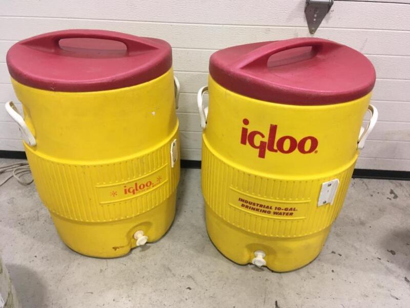 Yellow Igloo Drink Dispensers